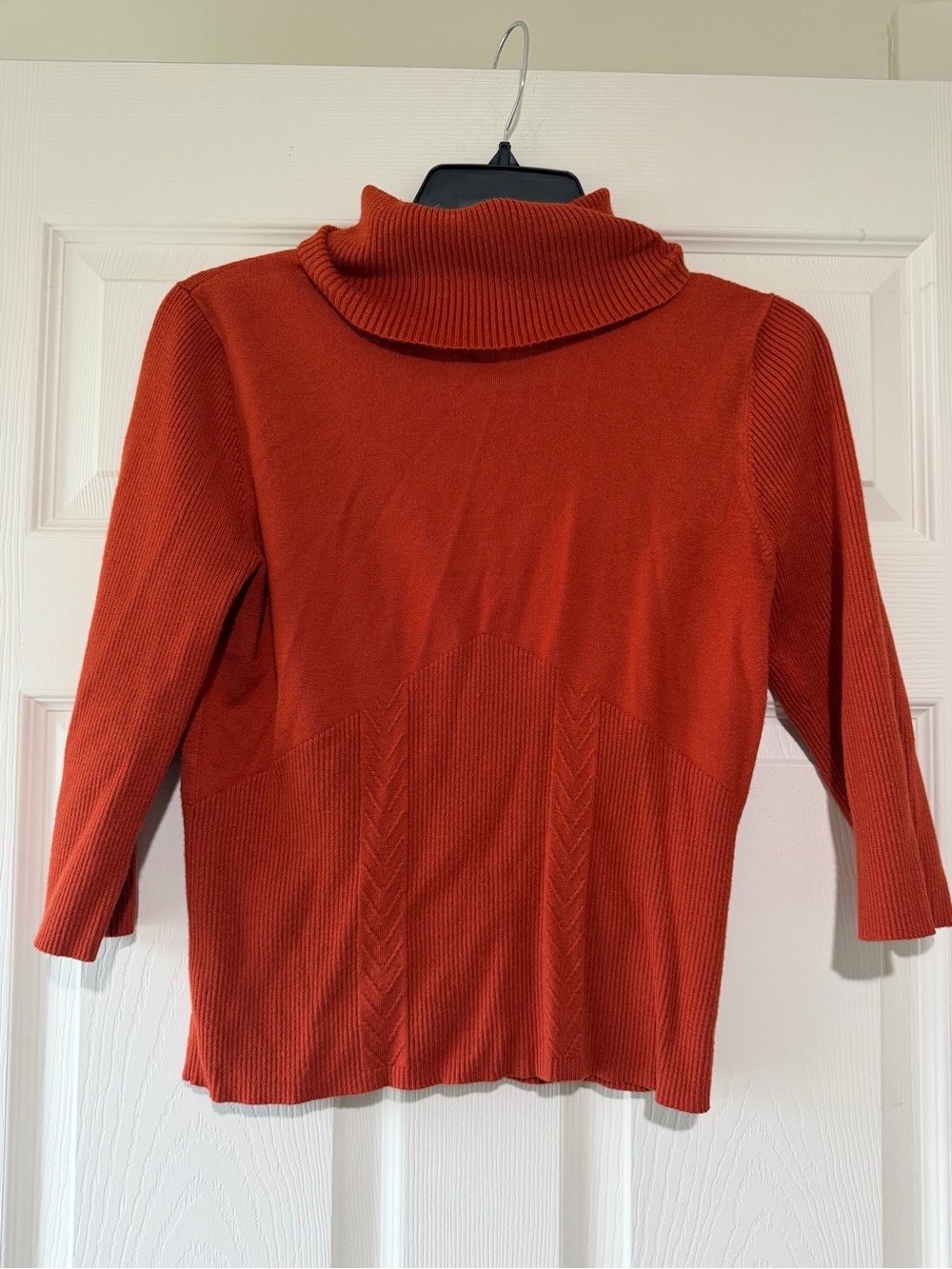 Tailor B. Moss Rust Orange Turtleneck Sweater